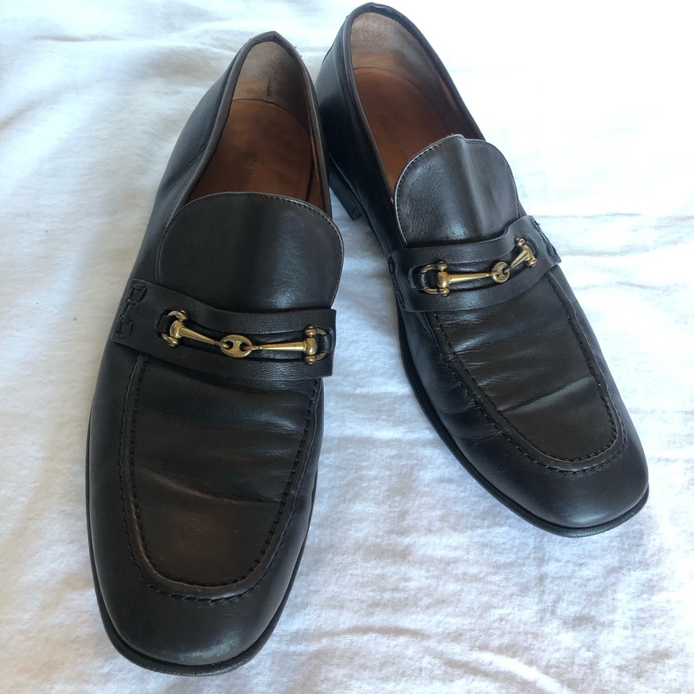 Celine brown leather loafers